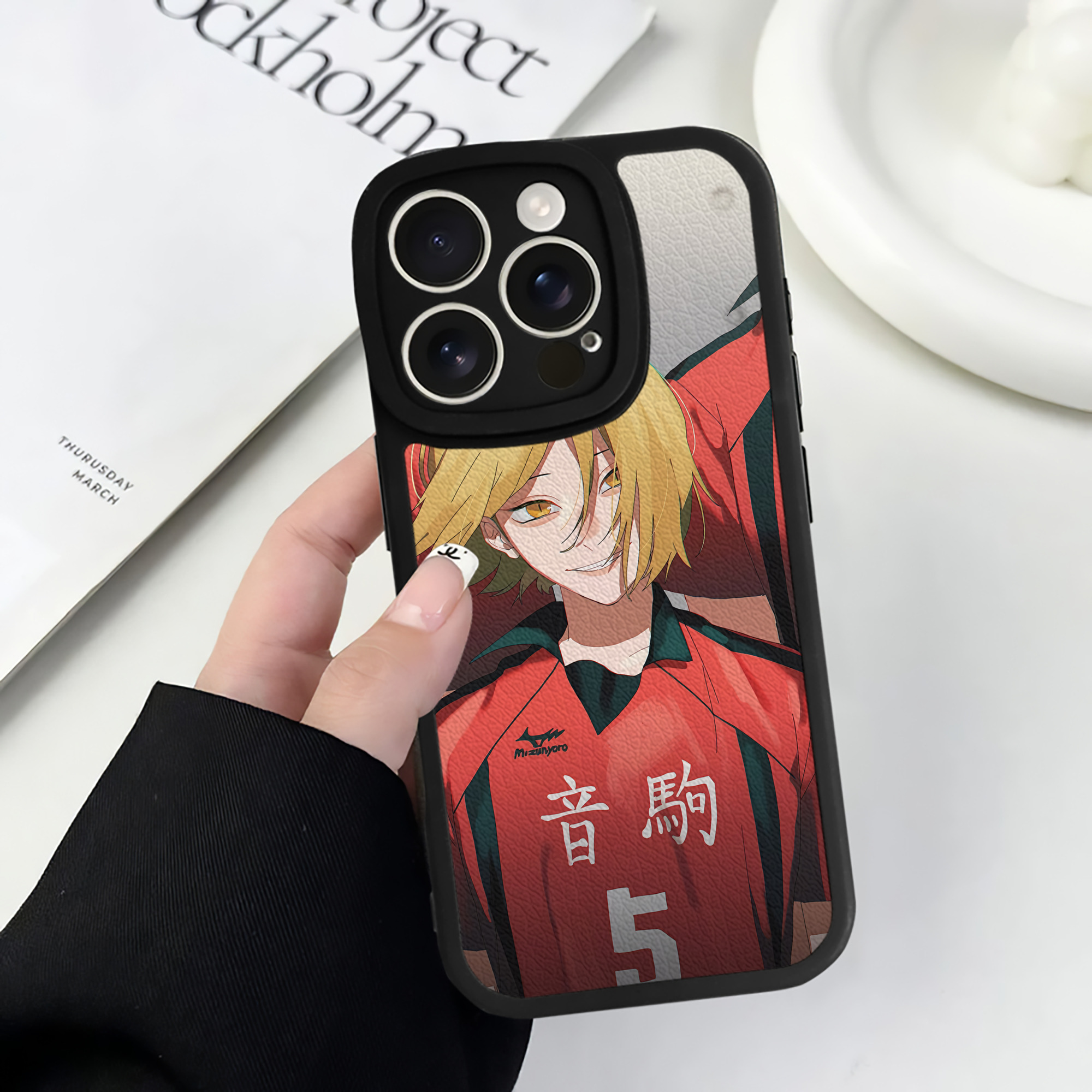 ハイキュー!! Haikyu!! 【iPhone 16シリーズ対応】シリコンスマホケース（レザー調） 材質：シリコン